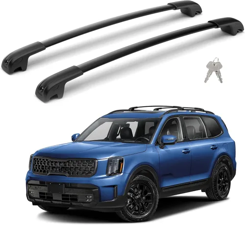 Miniatura 11 de Barras transversales de techo con cerradura de 300 libras para Tiguan 2018-2026 (no para limitado) y Taos 2022-2026, barra transversal de aluminio