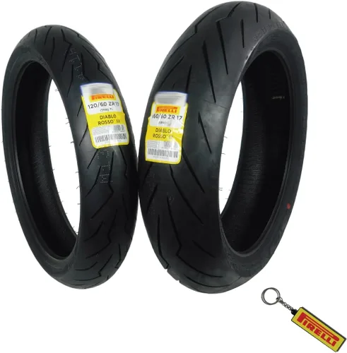 Miniatura 15 de Pirelli Diablo Rosso III 110/70ZR17 54W - Neumático delantero de motocicleta de alto rendimiento, duradero y confiable para bicicletas deportivas