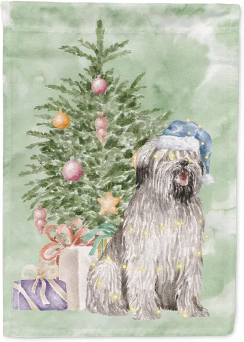 Miniatura 96 de Caroline's Treasures CK8213GF Bulldog Inglés #2 Regalos de Navidad y árbol de jardín Bandera de buzón Bandera decorativa para patio exterior, patio