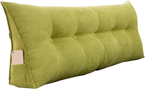 Miniatura 8 de Almohada de cuña para pared de cama, cabecera de almohada de respaldo de cama, almohada de lectura triangular grande, con funda extraíble
