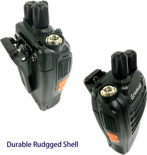 Miniatura 4 de Radio de 2 vías Walkie Talkie de largo alcance con auricular UHF de 16 canales 400-470 MHz (paquete de 2)