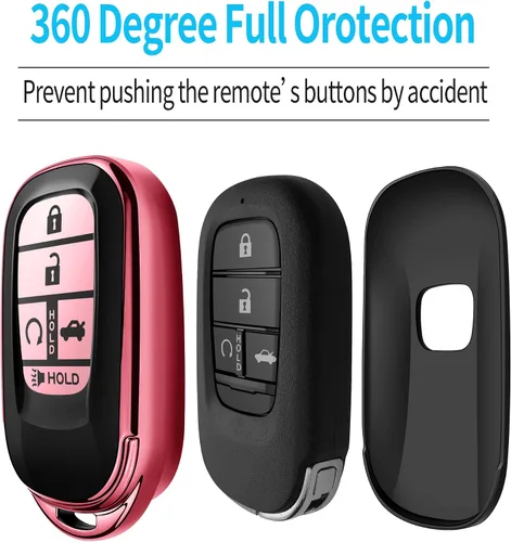 Miniatura 4 de Funda para llavero Honda con llavero TPU suave de protección de 360 grados para Accord Civic HR-V CR-V Pilot Passport Sport SI EX EX-L Touring 2022