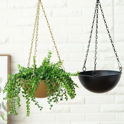 Miniatura 3 de Cestas colgantes de metal para plantas, macetas de jardín, macetas de jardín, cesta colgante para plantas, macetas colgantes para plantas