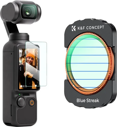 Miniatura 15 de K&F Concept Filtro de Difusión Magnético Negro de 1/4 para DJI Osmo Pocket 3, Filtros Creativos de Efecto Niebla Cinematográfica para el Combo