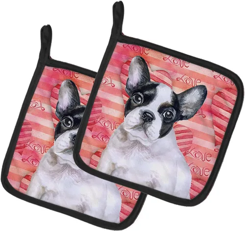 Miniatura 250 de Caroline's Treasures BB9655PTHD - Juego de soportes para ollas de cocina resistentes al calor, almohadillas calientes para horno, 7 1/2 x 7 1/2