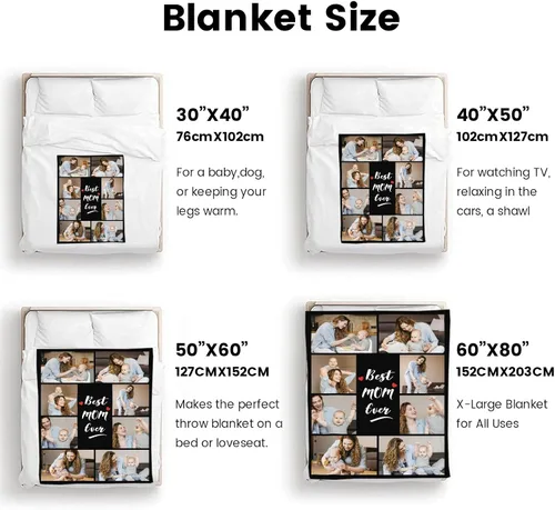 Miniatura 99 de Mantas personalizadas con foto, manta de fotos personalizada, mantas personalizadas con imagen, regalos personalizados para mujeres, hombres