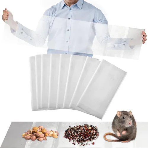 Miniatura 9 de Qualirey 4 Piezas Trampas Adhesivas de Pegamento para Ratones Ultra Grandes de 47 Pulgadas Trampa Adhesiva para Ratas que Funciona para Ratas Negro