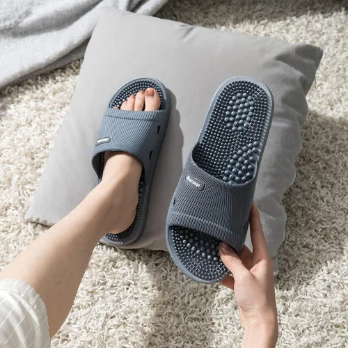 Miniatura 2 de Pantuflas de Masaje de Acupresión para Fascitis Plantar para Mujeres Pantuflas de Acupuntura Artritis Neuropatía Alivio del Dolor Sandalias