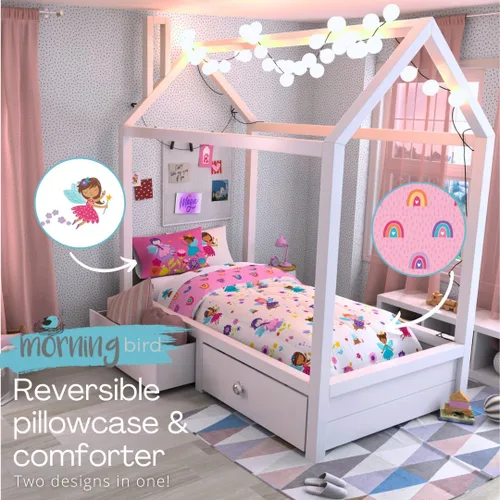 Miniatura 129 de Franco - Juego de edredón y sábanas supersuaves con funda, para niños, 7 piezas, tamaño matrimonial, Five Nights At Freddy's Cinco noches en Freddy's