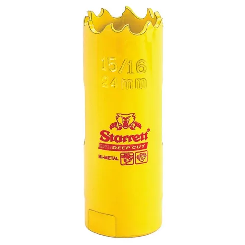 Miniatura 30 de Starrett DCH0136-G - Sierra perforadora bimetálica de corte profundo con dientes HSS resistentes a la abrasión - Ideal para cortar metal, acero