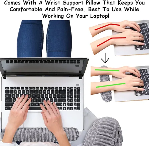 Miniatura 3 de Homie Almohada de lectura con soporte de muñeca, tiene reposabrazos y soporte para la espalda para descansar en cama, descansar, leer, trabajar