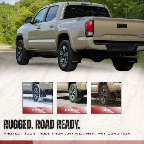 Miniatura 4 de REK GEN Aletas de barro compatibles con Toyota Tacoma Gen3 (2016-2023) - Protectores de barro resistentes para protección todoterreno - Fácil