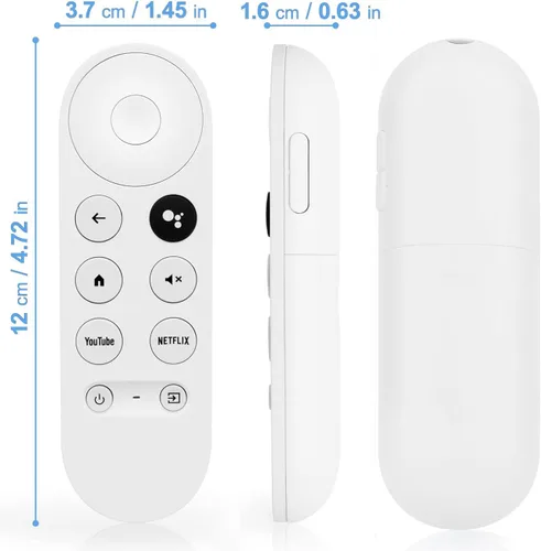 Miniatura 9 de Control remoto de voz actualizado para Google Chromecast 4k Snow TV, G9N9N Control remoto de repuesto para Google TV, GA01920-US, GA01409-US