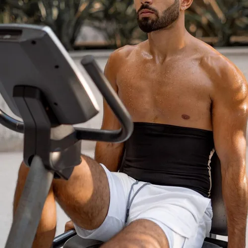 Miniatura 4 de Cinturón Reductor de Cintura Premium para Hombres, Cinturón Sauna de Entrenamiento de Cintura, Banda de Sudor para Hacer Ejercicio