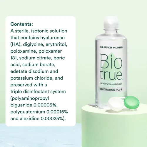 Miniatura 6 de Biotrue Solución para lentes de contacto Hydration Plus + gotas rehidratantes para lentes de contacto