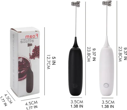 Miniatura 7 de Mini varita espumadora de leche de mano, mezclador de bebidas de acero inoxidable, regalo ideal para espumador de café, máquina de espuma de mano