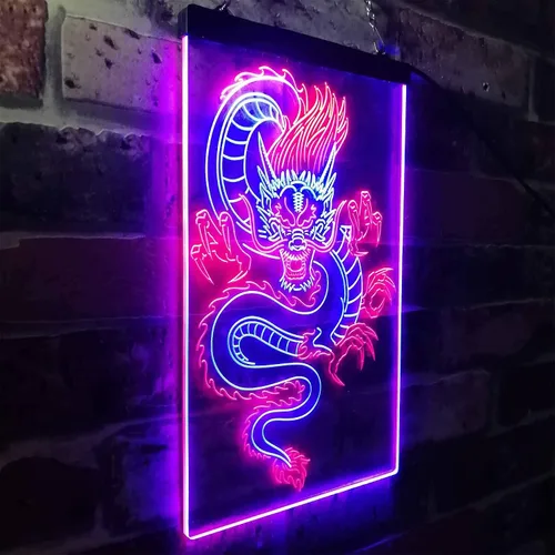 Miniatura 3 de Cartel de neón ADVPRO LED con dragón chino, letrero de neón LED de color dual st6-i3225