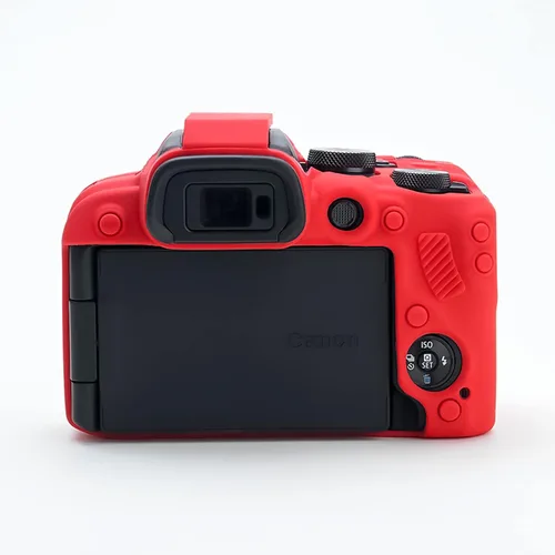 Miniatura 2 de Rieibi Funda para cámara EOS R10 - Funda protectora de silicona para cámara digital Canon R10 - Rojo