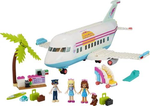 Miniatura 2 de LEGO Friends Heartlake City Airplane 41429, incluye Friends Stephanie y Olivia, y muchos accesorios divertidos para avión para despertar tiempos