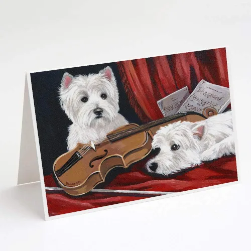 Miniatura 142 de Caroline's Treasures PPP3013GCA7P - Tarjetas de felicitación y sobres para mascotas de Basset Hound Teacher, paquete de 8 tarjetas en blanco