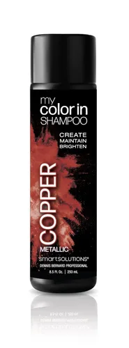 SMART SOLUTIONS my color in Color Depositing Shampoo (cobre metálico), tinte para el cabello sin sulfatos ni parabenos, fabricado en Estados Unidos