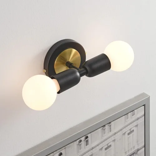 Miniatura 3 de BRIGHTTIA Luna Duo - Lámpara de pared de 2 luces, accesorio moderno de mediados de siglo para pared y techo, lámpara Edison minimalista para pasillo