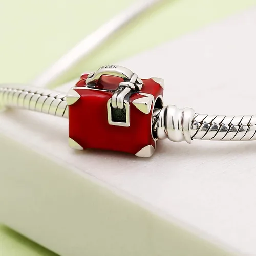 Miniatura 2 de ABUN Dijes de la serie de viaje de plata de ley 925 con cuentas de viaje para pulsera, Plata esterlina