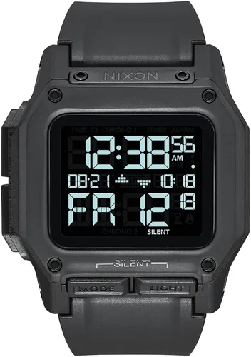 NIXON - Reloj Regulus A1180, reloj deportivo digital para hombre, resistente al agua hasta 328 pies 100 m (esfera del reloj de 1.811pulgadas 46