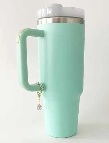Miniatura 2 de Stanley Cup - 2 piezas de accesorios de letras con nombre de identificación inicial con mango personalizado para vaso Stanley