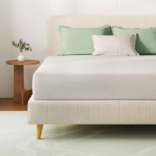 Miniatura 5 de Colchón Queen de 12 pulgadas de espuma viscoelástica con té verde para un sueño fresco y alivio de la presión, sensación media de soporte, sin fibra