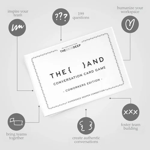 Miniatura 2 de Edición de compañeros de trabajo – 199 tarjetas de conversación rompehielos para el lugar de trabajo – Juego de formación de equipos para el trabajo