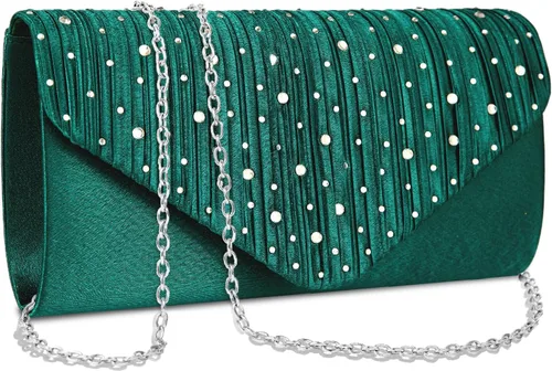 Miniatura 13 de Bolsos de mano BBjinronjy para mujer, bolso formal con diamantes de imitación para noche, bolsos de mano para boda, fiesta, cóctel, graduación, cena