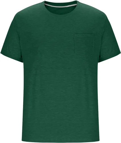 Miniatura 3 de Camisetas de manga corta para hombre con bolsillo en el pecho, color sólido, cuello redondo, suave, cómoda, para verano, camiseta atlética
