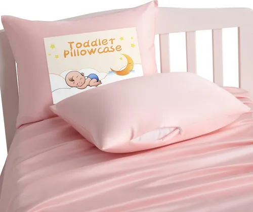 Miniatura 16 de NTBAY - Fundas de almohada de satén con cremallera para niños pequeños - Paquete de 2 con cremallera oculta de 13x18 - Fundas de almohada de lujo