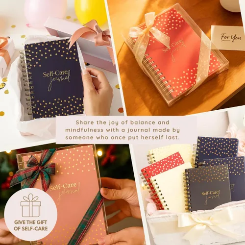 Miniatura 9 de Diario diario de cuidado personal para mujeres, A5, diario de bienestar con indicaciones, diario de objetivos de regalo para mujeres para felicidad