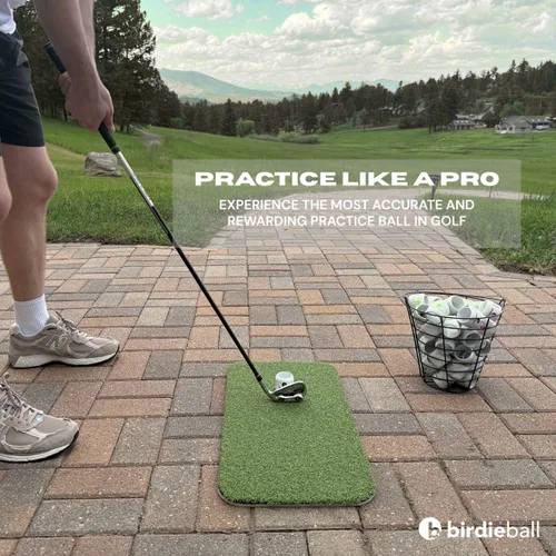 Miniatura 7 de BirdieBall Hitting Turf/StrikePad Set with 12 Limited Flight Practice Golf Balls