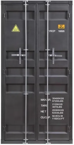 Acme Armario de carga (puerta doble) en Gunmetal