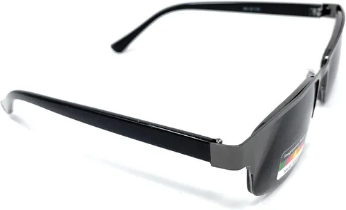 Miniatura 2 de Rectángulo de metal progresivo sin línea Gafas de lectura Tri-Focal Gafas de sol lectores plomizo