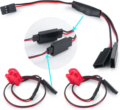 Miniatura 5 de RCLIONS RC LED Luz trasera lámpara trasera RC coche luces traseras color rojo para 1/24 Axial SCX24 AXI00005 Gladiator 1/24th 4WD RTR RC Camión