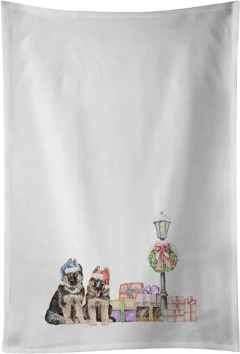 Miniatura 31 de Caroline's Treasures CK8100WTKT - Juego de 2 toallas de cocina con diseño de bulldog francés con diseño de país de las maravillas navideñas