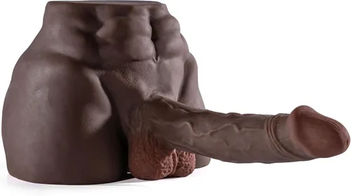 Miniatura 9 de Muñeca sexual masculina de 8.3 libras con consolador flexible, muñecas sexuales musculares realistas de 7.2 pulgadas para masturbación femenina