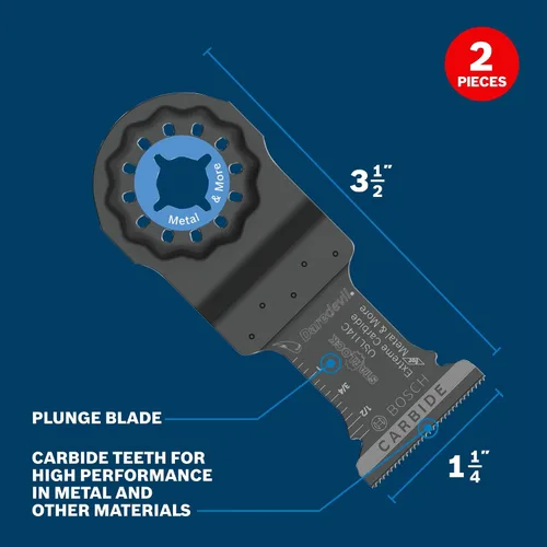 Miniatura 2 de Bosch OSL034C Starlock cuchilla para sierra de inmersión de carburo.