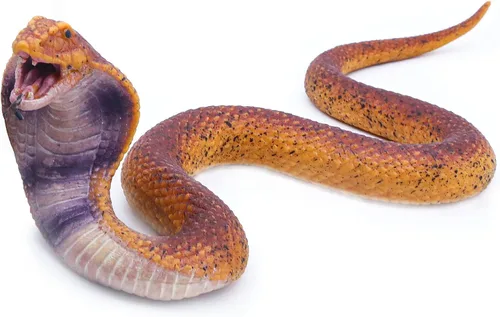 Miniatura 7 de SIENON - Serpientes falsas realistas de juguete, figura de serpiente de goma suave para jardín, asusta a las aves y ardillas, modelo de acción