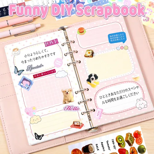 Miniatura 5 de Calcomanías coreanas para tarjetas fotográficas kpop, 3500 para decoración de libros, estéticas, purpurina, mariposa, amor, cinta, flor, alfabeto