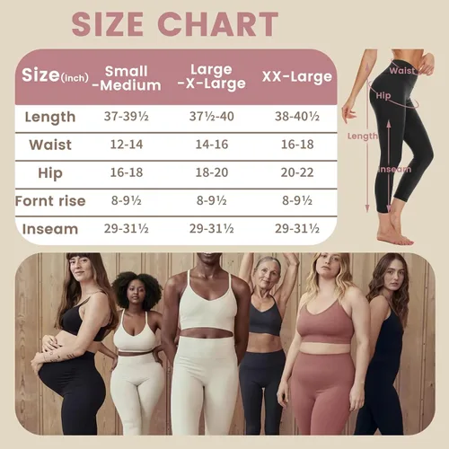 Miniatura 5 de Opuntia Paquete de 5 leggings para mujer, cintura alta, control de abdomen, suaves, color negro, pantalones de yoga adelgazantes para entrenamiento