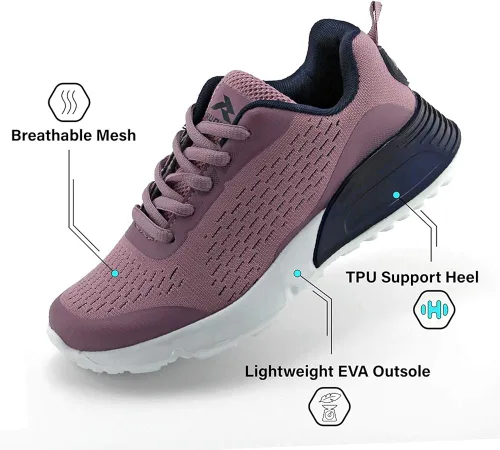 Miniatura 2 de RUNIC Tenis deportivos de malla transpirable para niños y niñas
