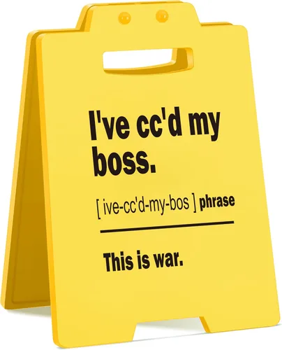 Miniatura 47 de Letrero divertido para escritorio de oficina, placa de humor con texto en inglés "Responder Desk Rates", regalo sarcástico divertido para compañeros