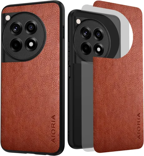Miniatura 25 de AIORIA Funda para Oneplus Nord 3, pantalla de 6.74 pulgadas, funda de piel sintética de alta calidad, diseño retro de negocios, funda protectora