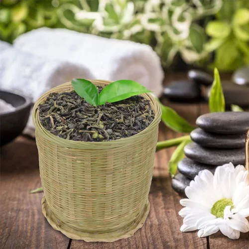 Miniatura 2 de Zerodeko Cesta de almacenamiento tejida con tapa versátil organizador de cocina para verduras, juguetes y artículos diversos, decoración rústica