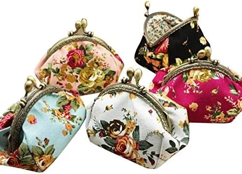 Miniatura 2 de FarJing - Monedero para mujer, diseño de flores vintage
